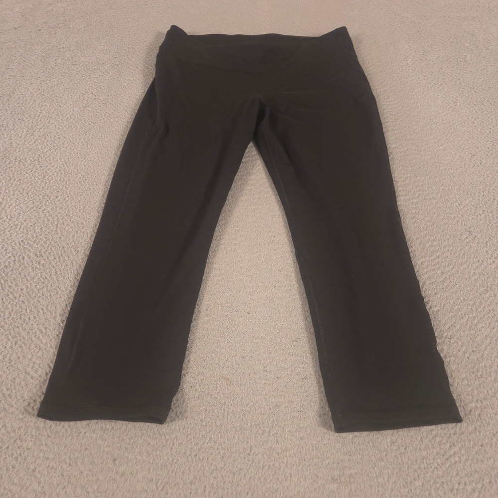 Old Navy Leggings Womens XL Tall Black PowerPress Mid-Rise PowerPress Crop Solid